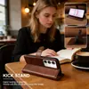 Funda tipo cartera abatible de cuero PU para teléfono, cubierta tipo libro, cubierta protectora, adecuada para Realme 15X 5g