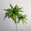 Lirio Bambú Artificial, Hierba Rocío Morado, Plantas Verdes Artificiales para Decoración Suave de Interiores del Hogar, Materiales Florales y de Hojas Recomendados para Embellecimiento del Espacio