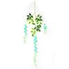 Flor de Glicínia Simulada Sala de Estar Flor de Feijão Vinha de Plástico Folha Verde Rattan Flor de Glicínia Casamento Engenharia Decoração Fabricante Atacado