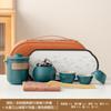 Set de Té para Viaje al Aire Libre Portátil Pequeño Set Viaje Una Tetera Cuatro Tazas Camping Taza Rápida Portátil Preparación de Té al Aire Libre