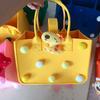 Bolsa de Regalo Souvenir de Fieltro Personalizada, Bolso con Bola de Pelo, Souvenir de Luna Llena para Bebé, Logo de Bolsa de Regalo de Primer Cumpleaños