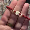 Pulsera de Cuentas Coloridas Kitty de Seis Piezas para Mujer, Linda Pulsera Dopamínica Zen Combinable, Pulsera para Parejas/Novia