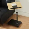 Mesa Auxiliar para Sofá de Sala de Estar, Escritorio de Computadora Móvil y Ajustable, Venta al por Mayor del Fabricante, Mesa de Esquina Simple de Almacenamiento para Mesita de Noche de Hogar, Balcón