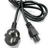 Cable de alimentación estándar nacional codo tres clavijas cola de ciruela enchufe Mickey cable de tres orificios cable adaptador de corriente para computadora