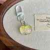 Llavero de Corazón Girly de Dibujos Animados Hielo Translúcido Brillo Fino Nube Estrella Adornos Llavero ins Colgante para Mochila de Estudiante Encanto para Bolso