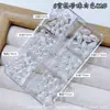 Arte de Uñas Transfronterizo Irregular Barroco Alto Brillo Semicircular Caja de 6 Compartimentos Perla Decoración de Material para Uñas Portátil