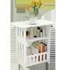 Mesita de Noche Moderna Simple Gabinete de Almacenamiento Simple Almacenamiento de Dormitorio Mesita de Noche Mesa Cuadrada Pequeña para Sala de Estar Nórdica Balcón