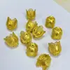 Accesorios de Cobre Fundido DIY, Piezas en Blanco de Latón y Cobre, Tapas de Flor, Cubiertas de Flor, Colgantes, Pendientes, Accesorios para el Cabello, Ropa, Estilo Floral Vintage