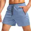 Shorts de Corrida Masculino Transfronteiriço Europeu e Americano 2025 com Bolso com Zíper Secagem Rápida Academia Esportes Exercícios Calças de Praia