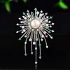 Broche de Fogos de Artifício Deslumbrante de Moda Exquisita de Alta Qualidade Acessório Versátil Criativo de Broche com Pérola de Água Doce