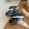 Botas de Encaje de Cuero para Bebé Estilo Dulce 2026 Otoño/Invierno Nuevas Botas de Princesa con Lazo Retro para Niñas Botas Cortas Elegantes