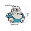 Broche de Liga de Metal Desenho Animado Anime Fofo Bao Kemeng Acessórios Emblema de Pino de Metal Geng Gui Bao Li Long Gota de Óleo Decoração