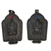 Caixa Gawu de Cobre Puro Altar Budista Bodhisattva Manjushri Deus Amarelo da Riqueza Pingente de Latão Colar Pingente Chaveiro