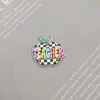 Moda Transfronteriza Broche de Metal Versátil Dinosaurio de Dibujos Animados Rana Letra Cita Medalla Insignia de Joyería Irregular