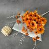 Flor Artificial 5 Tenedores Paquete Dalia Sentido Avanzado Flor Pequeña Decoración de Boda Ventana Decoración del Hogar Flor Falsa