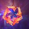 Festival de Linternas de Año Nuevo Mercado Nocturno Puesto Mayorista Linterna Luminosa Hecha a Mano DIY Linterna Colorida con Láser Flor de Lirio de Agua