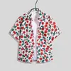 Roupas de coco Sanya plus size, camisa solta de casal hip-hop, manga curta, mahjong, flor, estilo retrô Hong Kong, estilo japonês para homens e mulheres