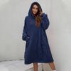 Sudadera con capucha de forro polar doble cara cómoda y holgada de Amazon para otoño e invierno, manta gruesa para llevar, ropa cálida nueva para el hogar