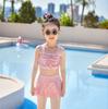 Traje de baño para niños, nuevo y dulce traje de baño de aguas termales, traje de baño para niños con falda dividida, traje de baño para nadar
