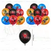 Spider-Man Transfronterizo: Un nuevo día banner de decoración para fiesta de cumpleaños, banderín, adorno para pastel y set de globos