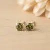 Aretes redondos de plata pura 999 para mujer, aretes de lujo ligero de alta gama, aretes de plata pura estilo dopamina dulces y delicados al por mayor