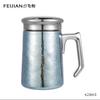 Caneca de escritório xícara de chá de titânio puro trabalhadores de escritório lancheira térmica pote de cozimento lento portátil copo de cozimento lento uma geração de cabelo