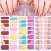 Zhengxiang Comercio Exterior Transfronterizo Pegatinas para Uñas Estilo Japonés Película de Esmalte de Uñas con Lámina Dorada Impermeable Pegatinas para Uñas de Celebridad de Internet Juego Completo Venta al por Mayor Personalización