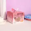 Caixa de Embalagem para Bolo de Aniversário Portátil de 4 polegadas com Janela, Caixa Pequena Doméstica para Bolo e Mousse, Caixa Portátil de Papel para Assar, Caixa para Queijo