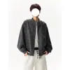 Cardigan Chaqueta de Punto con Bloques de Color Rayado Retro Americano para Hombre Otoño Marca de Moda Versátil Holgado Casual Fresco Streetwear Superior