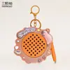 Llavero de Tablero de Dibujo con Bola de Acero Magnético de Capibara de Dibujos Animados Original Lindo Juguete Divertido de Dibujos Animados Colgante Pequeño para Mochila Escolar