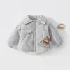 Chaqueta de algodón acolchada para bebé, engrosada con acolchado extra, abrigo cálido para niños, 120 g, abrigo de otoño/invierno para bebés y niños pequeños para niños