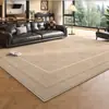 Tapete para Sala de Estar, Estilo Vintage, Não Lavável, Limpável, Sem Manutenção, Tapete para Mesa de Centro, Área Grande, Cobertura Total, Tapete para Cabeceira de Quarto