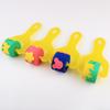 Pincel rolo de esponja DIY para crianças, pincel rolo para grafite, pincel de pintura manual para jardim de infância, pincel rolo de esponja EVA