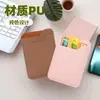 Bolsa para tarjetas de cuero bolsa para certificados logo personalizado estuche para tarjetas bancarias bolsa protectora de tarjetas anti-magnética ultradelgada dos tarjetas al por mayor
