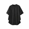 Camiseta de Manga Curta Patchwork Estilo Novo de Verão para Homens, Versão Coreana, Cor Sólida, Camisa Básica Casual de Meia Manga, Top Simples Tendência