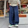 Moda de Rua Jeans de Pai para Homens e Mulheres Americano Oversize Solto Calças de Perna Larga Tamanho Plus Calças Lanterna Retas