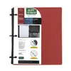 Cuaderno de hojas sueltas A4 de tres agujeros estilo americano, carpeta de almacenamiento de hojas sueltas de PP de color sólido, cuaderno para estudiantes transfronterizo, carpeta de documentos de oficina