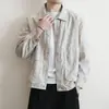 Nueva Chaqueta Camisa de Manga Larga con Cuello de Pico para Hombre Otoño 2026, Chaqueta Casual Holgada, Versátil y Elegante para Hombres