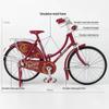 Aleación Bicicleta de 28 Pulgadas Retro Infantil Manillar Deslizante Regalo Adorno Modelo de Coche de Juguete Simulación Retro