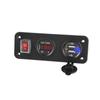 Nuevo producto repuestos para automóviles suministros cargador de coche modificado panel con voltímetro de carga rápida para teléfono móvil de doble chip QC3.0
