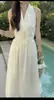 Vestido de Fada Estilo Francês 2026 com Gola Halter, Design Floral Tridimensional e Múltiplos Painéis, Vestido de Férias para Mulheres