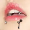 Rosca Interna Hueso Garra de Gato Uña de Labio Anillo de Labio Colección Acero de Titanio Lindo Dulce Genial Hueso de Oreja Uña de Labio Joyería para Perforación