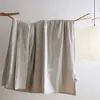 Estilo Wabi-Sabi Minimalista Rústico Algodón y Lino Transpirable Relleno de Fibra de Soja Li Guanqi Edredón Delgado Individual/Doble Lavable a Máquina para Aire Acondicionado