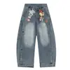 Estilo Creativo 2026 Elegantes Pantalones Casuales de Moda para Mujer con Estampado de Color Sólido Jeans Tipo Cimitarra Suministro Directo 55