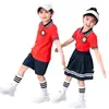 Ropa de jardín para preescolar verano algodón puro ropa para clase de deportes ropa para actuación de coro infantil primavera y otoño uniforme de escuela primaria traje de dos piezas