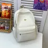 Mochila estudantil fresca e simples em cor sólida estilo floresta, mochila casual versátil japonesa para meninas, mochila de grande capacidade estilo faculdade