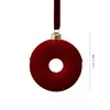 Nuevo adorno de bola de Navidad flocado de Amazon para decoración de escenas navideñas, decoración de árbol de Navidad, bola individual con forma de reno