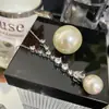 Colar Versa sereia borboleta Gema Pérola NVnv banhado a ouro conchas brancas do mar profundo da Austrália contas gota d'água zircônia colar