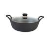 Olla Yuanbao Olla de Hierro Fundido Olla Antiadherente Olla Doméstica Sin Recubrimiento Olla para Freír y Estofar Wok Multifuncional Olla para Estofar Olla para Sopa Descuento