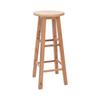 Banco de madera maciza taburete de madera pata alta taburete redondo silla de comedor doméstica taburete madera de caucho taburete escalón taburete de bar europeo taburete de bar oferta especial